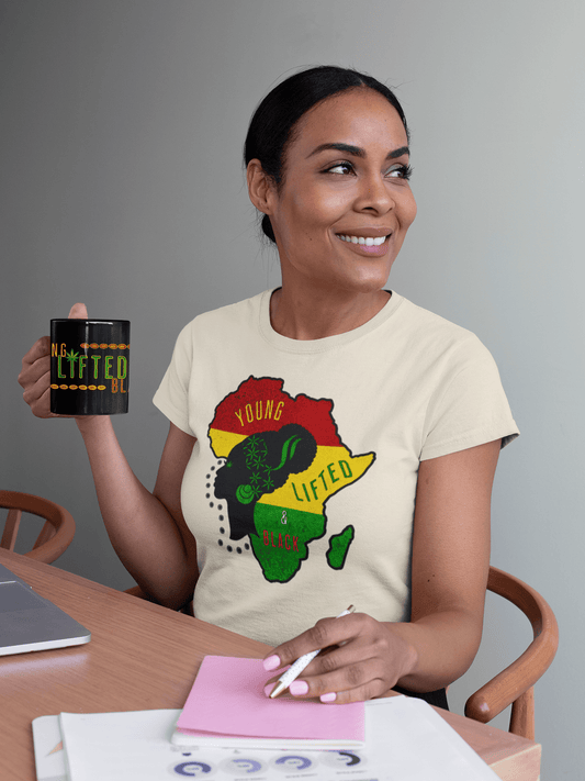Young, Lifted & Black Mug