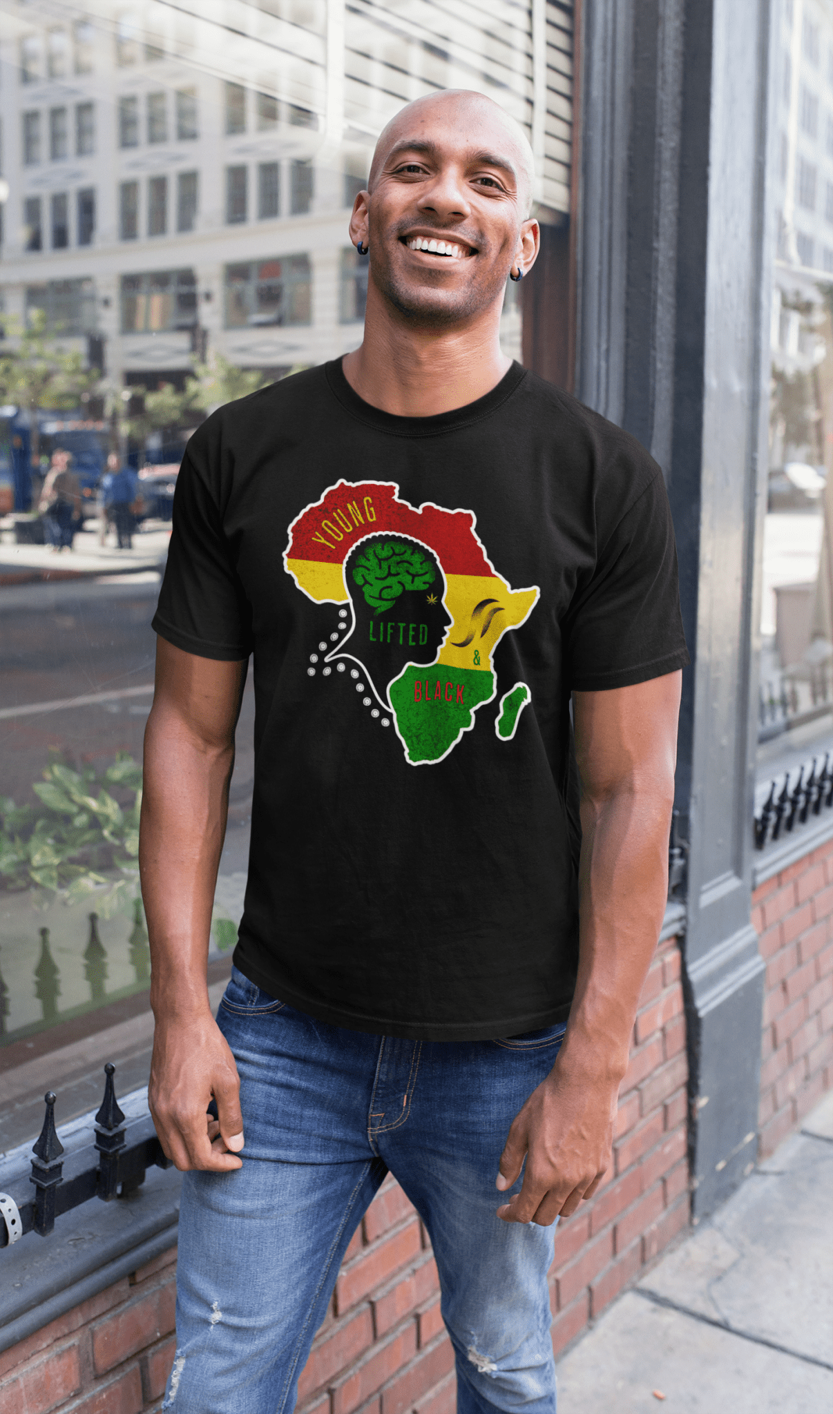 Young, Lifted & Black Men's T-Shirt