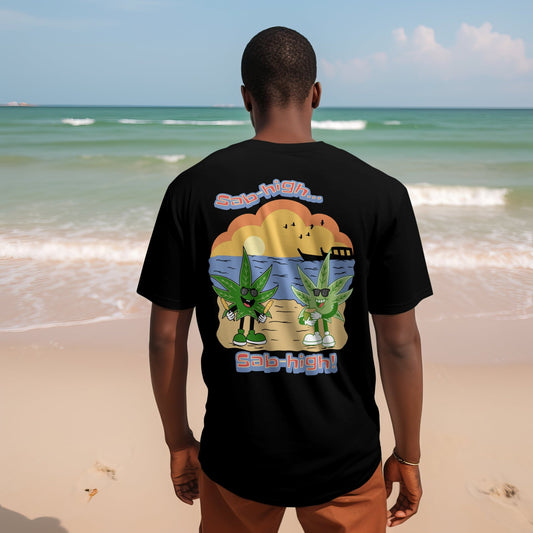 Black Back Printed T Shirts - back | HIGH Season T-Shirt | Munchy Merchy