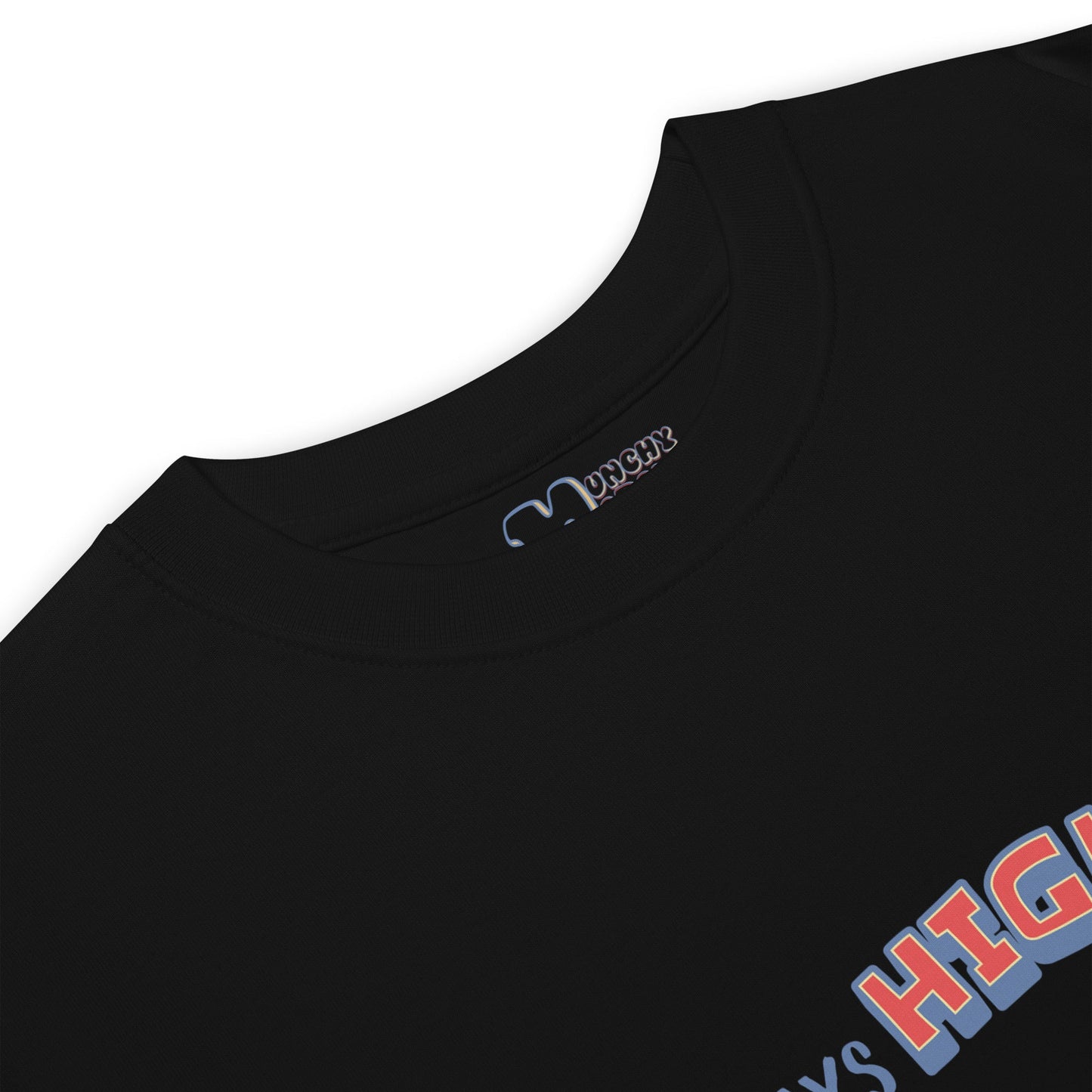 Black Back Printed T Shirts - zoom | HIGH Season T-Shirt | Munchy Merchy