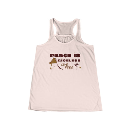 Peace is Priceless Racerback Tank