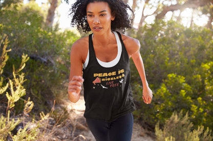 Peace is Priceless Racerback Tank