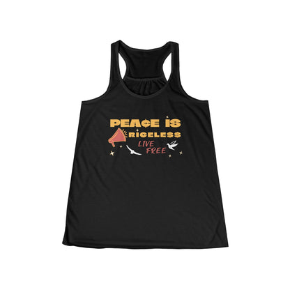 Peace is Priceless Racerback Tank