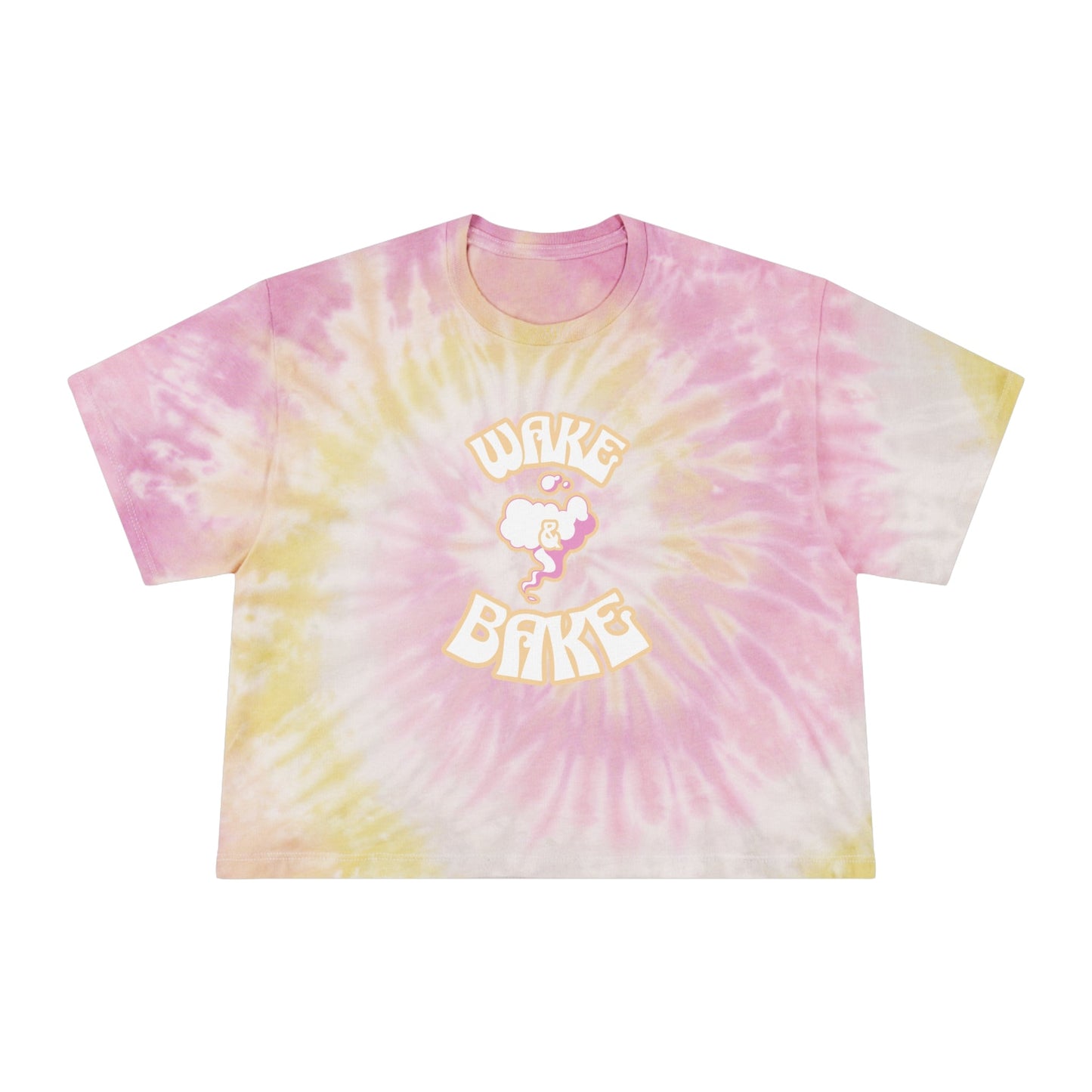 Wake & Bake Tie-Dye Crop Tee