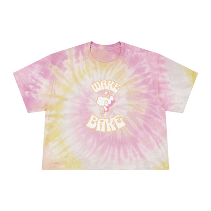 Wake & Bake Tie-Dye Crop Tee