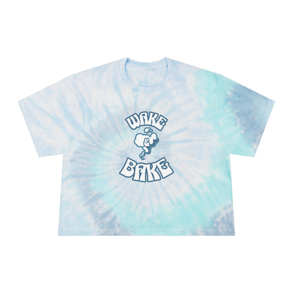 Wake & Bake Tie-Dye Crop Tee