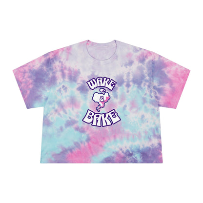 Wake & Bake Tie-Dye Crop Tee