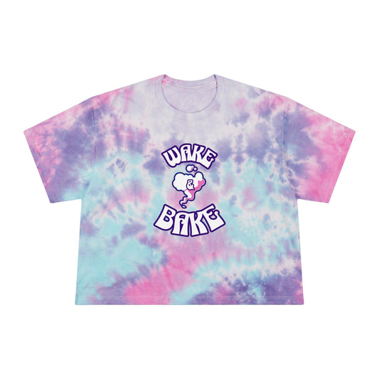 Wake & Bake Tie-Dye Crop Tee