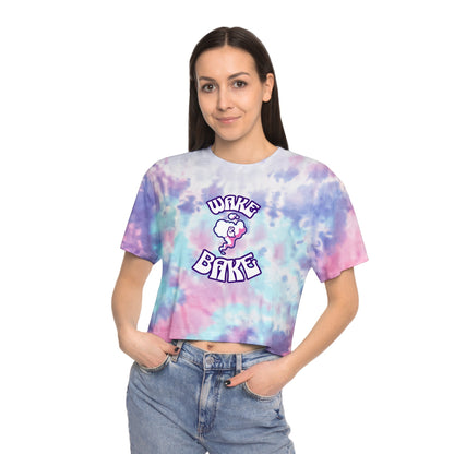 Wake & Bake Tie-Dye Crop Tee