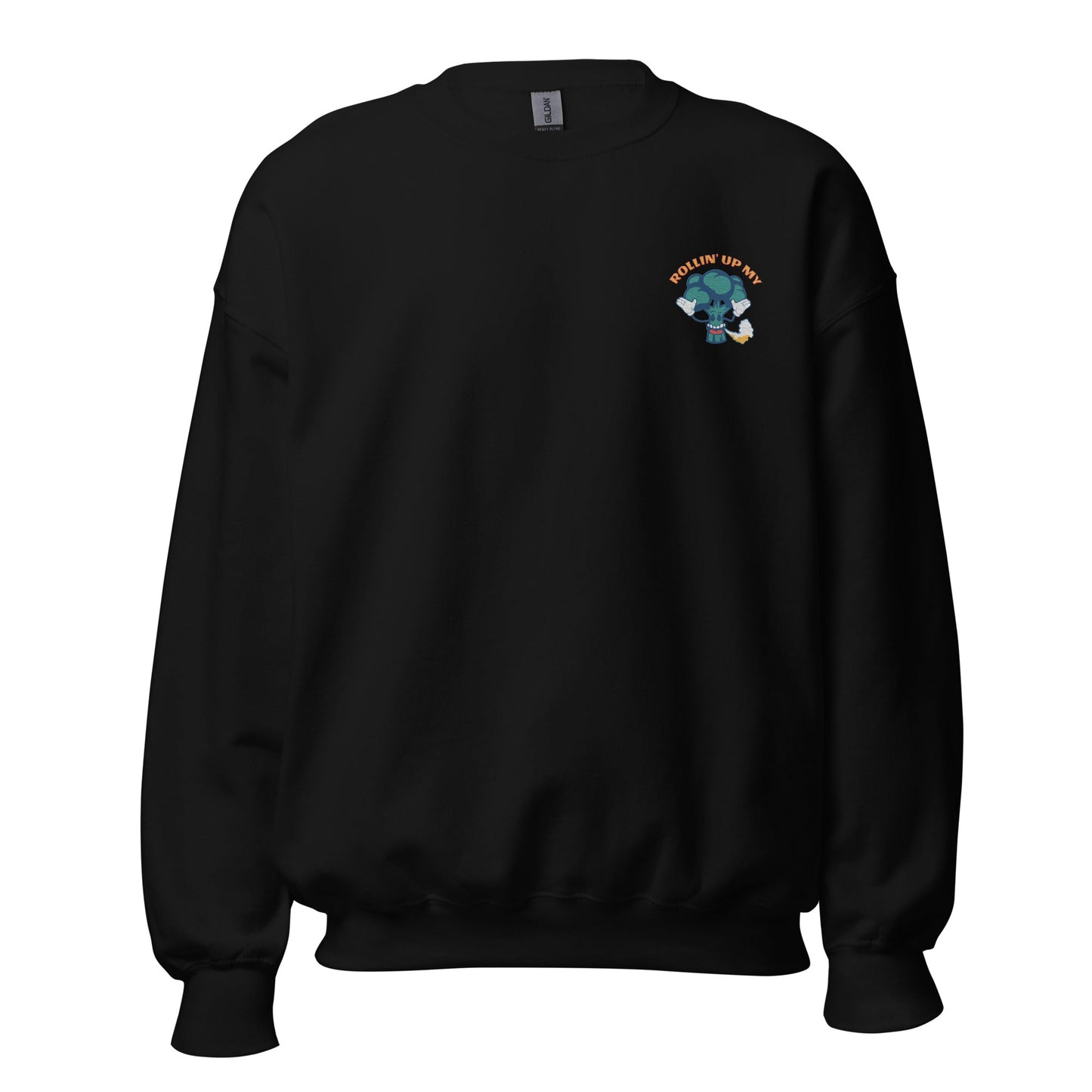 Black THC Unisex Embroidered Sweatshirt | Munchy Merchy