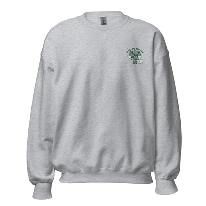 Grey THC Unisex Embroidered Sweatshirt | Munchy Merchy