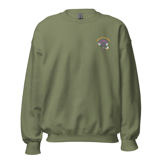 Green THC Unisex Embroidered Sweatshirt | Munchy Merchy