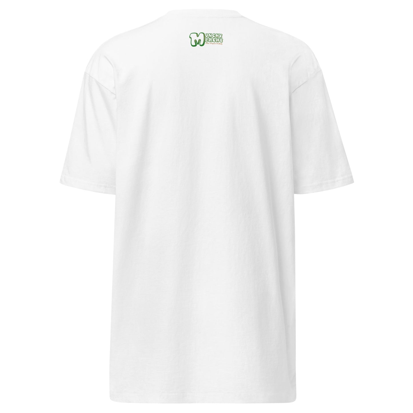 White T Shirt With Weed - back | Canna Hit It? T-Shirt | Munchy Merchy