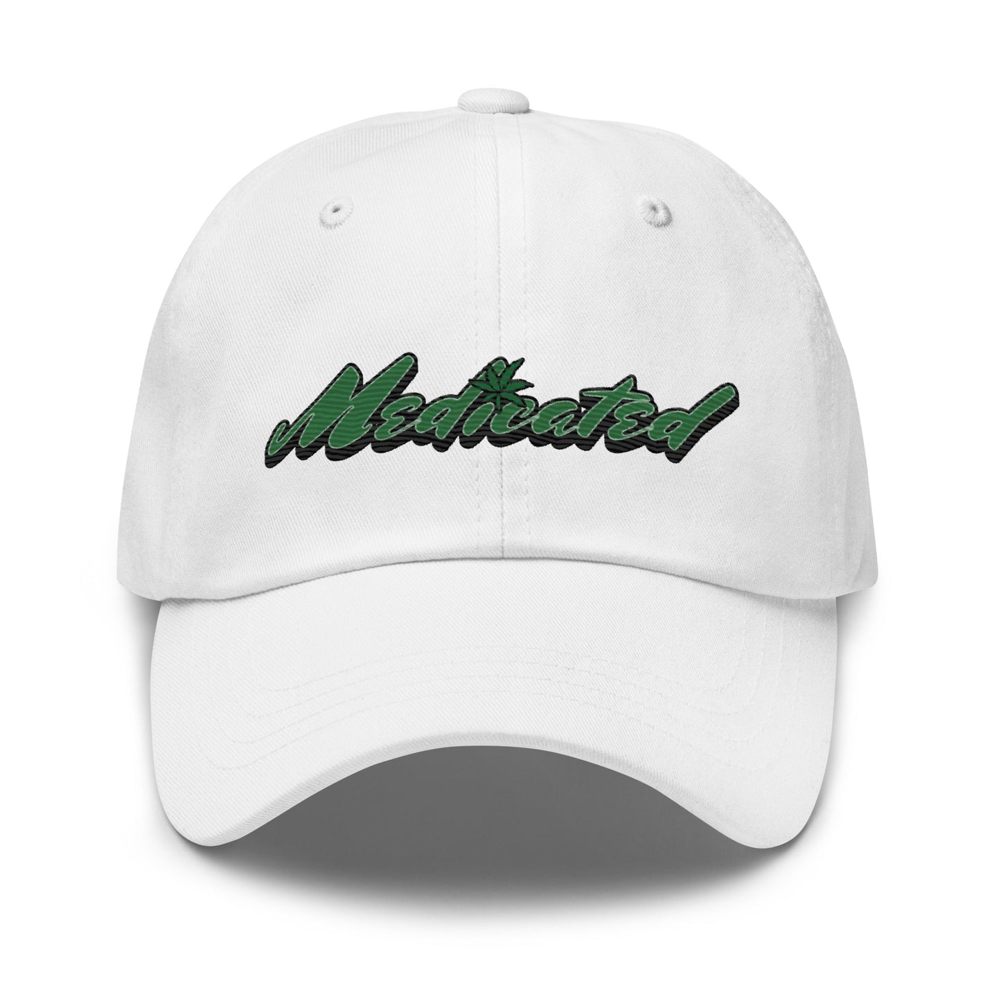 White dad hat front view, Dad Trucker Hat, Munchy Merchy