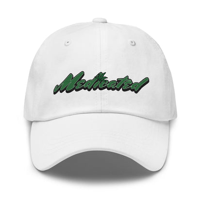 White dad hat front view, Dad Trucker Hat, Munchy Merchy