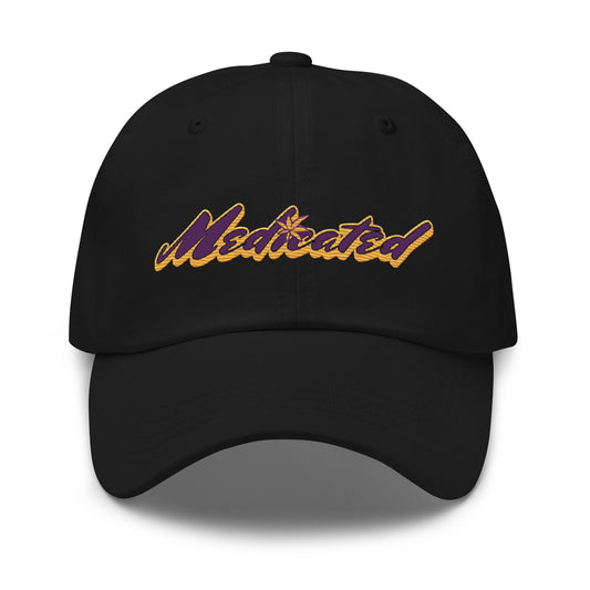 Black dad hat front view, Dad Trucker Hat, Munchy Merchy