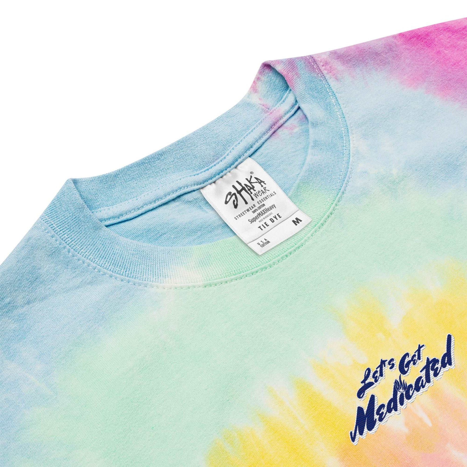 Rainbow Short Sleeve Tie-Dye Tee - zoom detail, Munchy Merchy