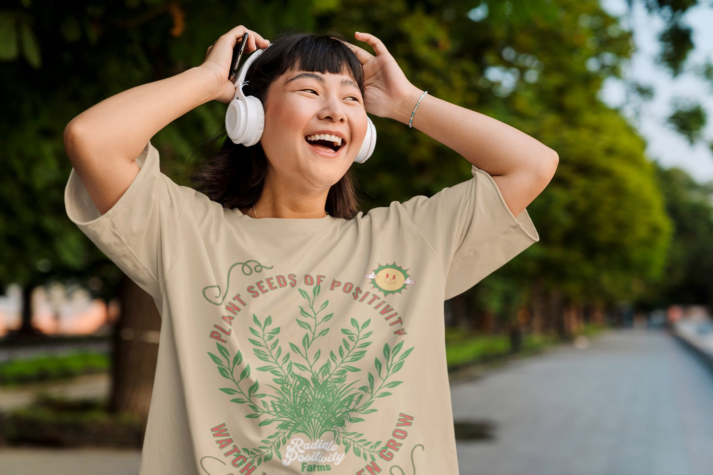 Radiate Positivity Oversized T-Shirt