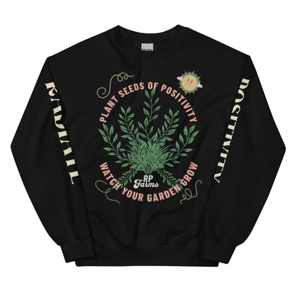 Black Unisex Crewneck Sweatshirt, Munchy Merchy