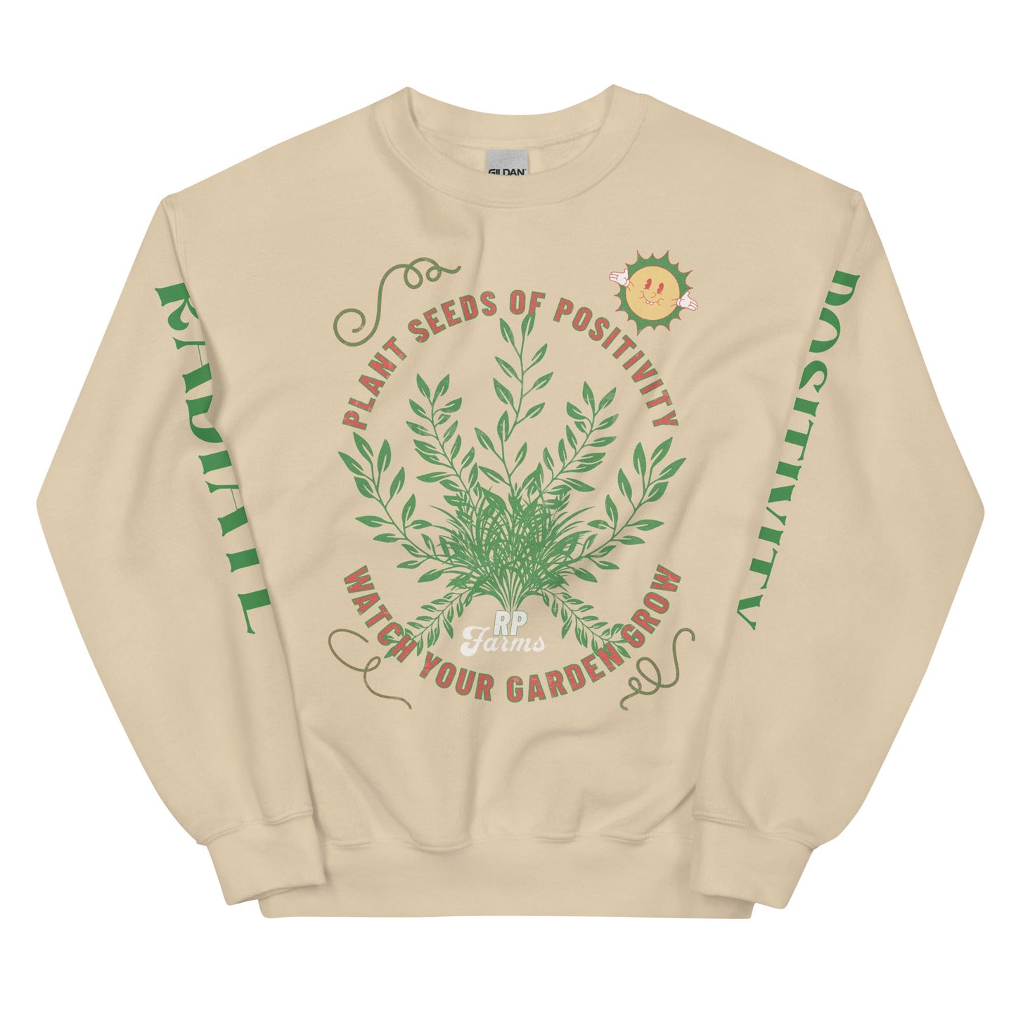 Sand Unisex Crewneck Sweatshirt, Munchy Merchy