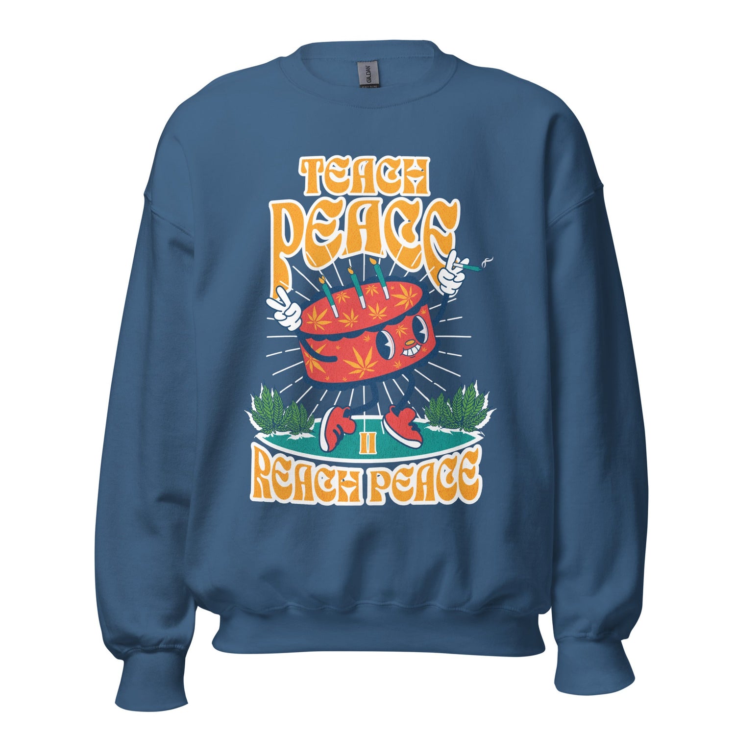 Graphic Crewnecks Sweatshirts | Reach Peace Sweatshirt | Munchy Merchy