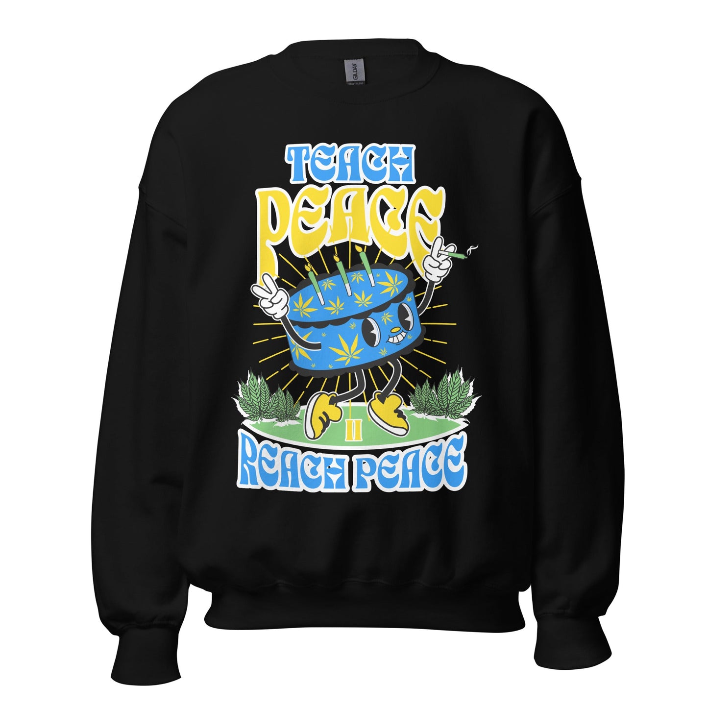 Graphic Crewnecks Sweatshirts | Reach Peace Sweatshirt | Munchy Merchy