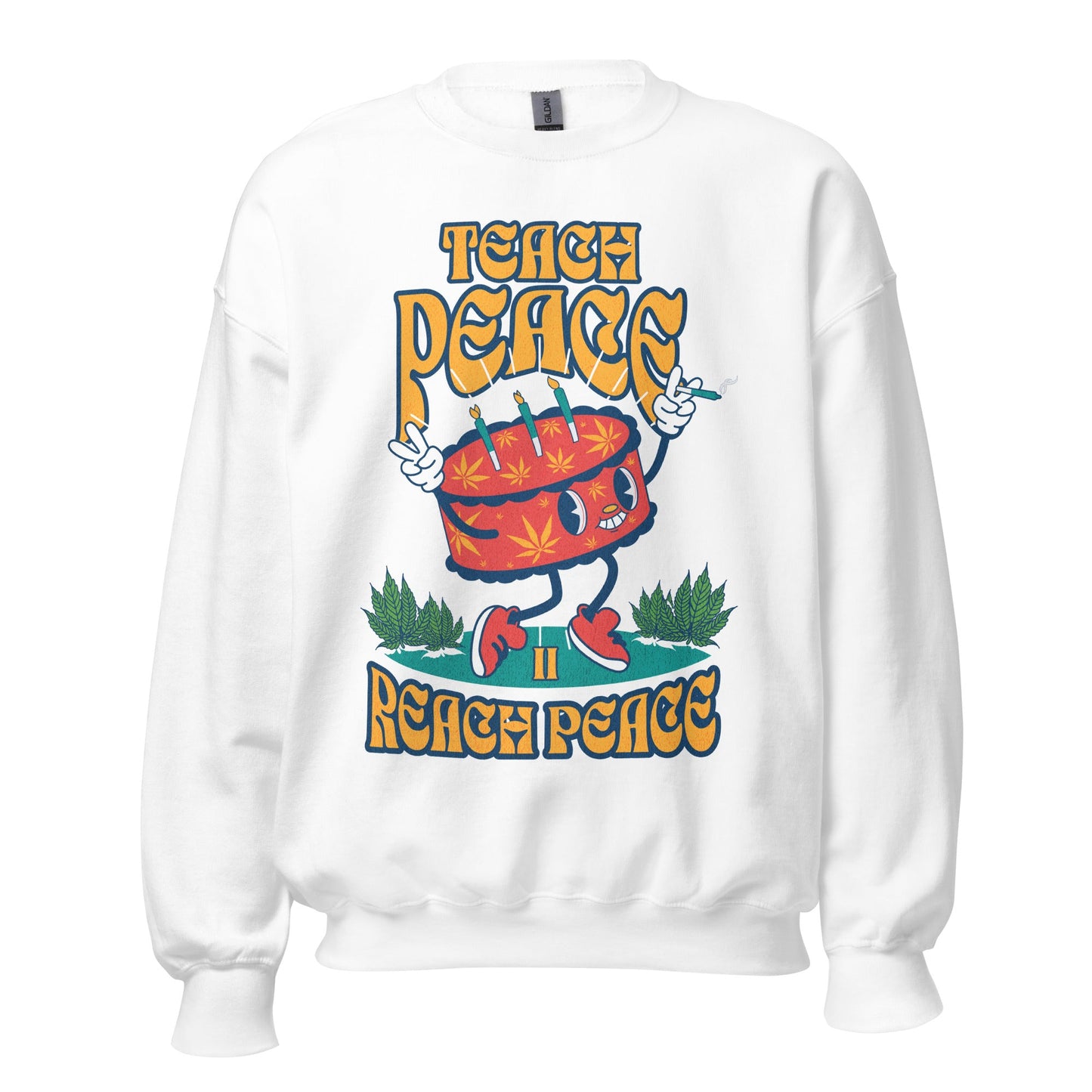 Graphic Crewnecks Sweatshirts | Reach Peace Sweatshirt | Munchy Merchy