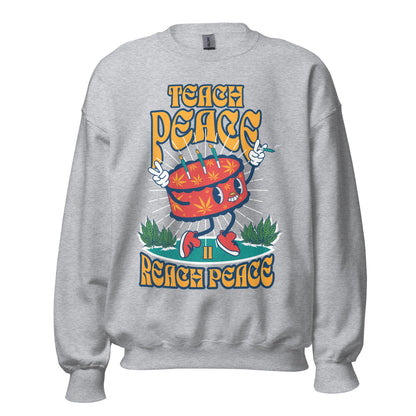 Graphic Crewnecks Sweatshirts | Reach Peace Sweatshirt | Munchy Merchy